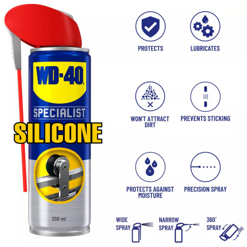 Силиконовая смазка WD-40 SPECIALIST 250мл, 12шт.