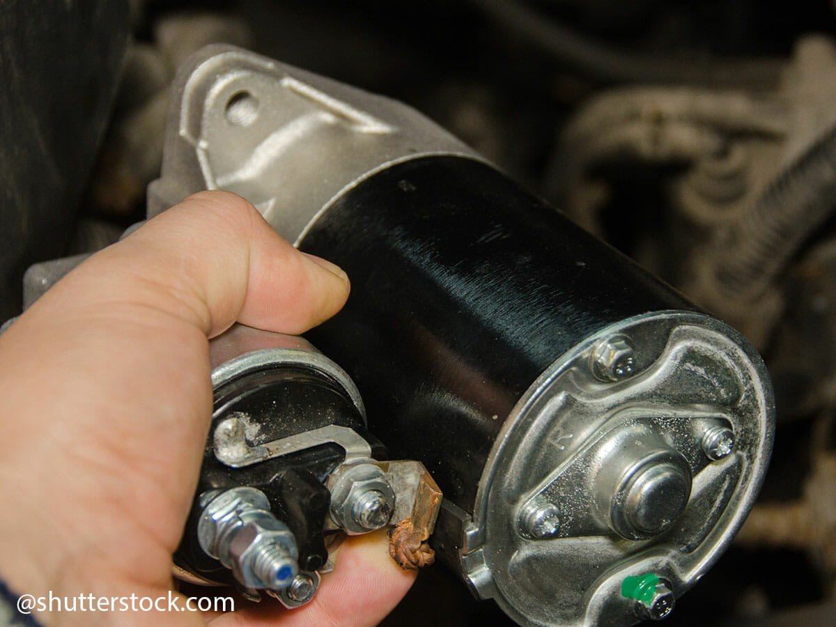 Remove the starter motor
