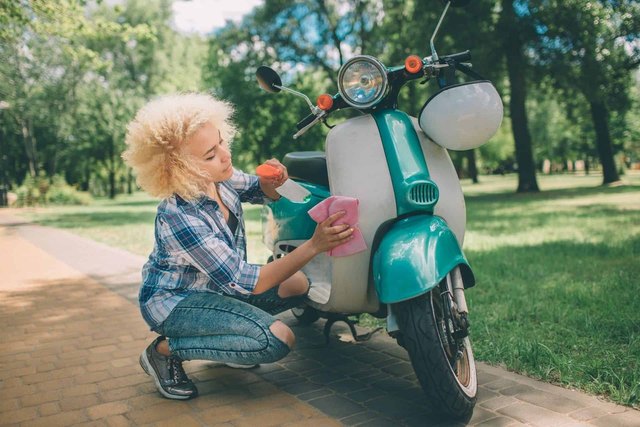How to clean a scooter and protect it from rust