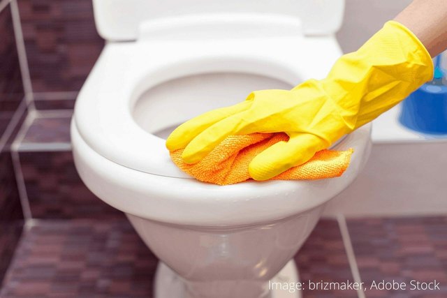 How to clean limescale from a toilet