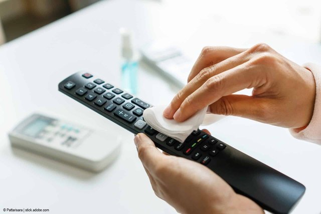 How to clean a TV remote control