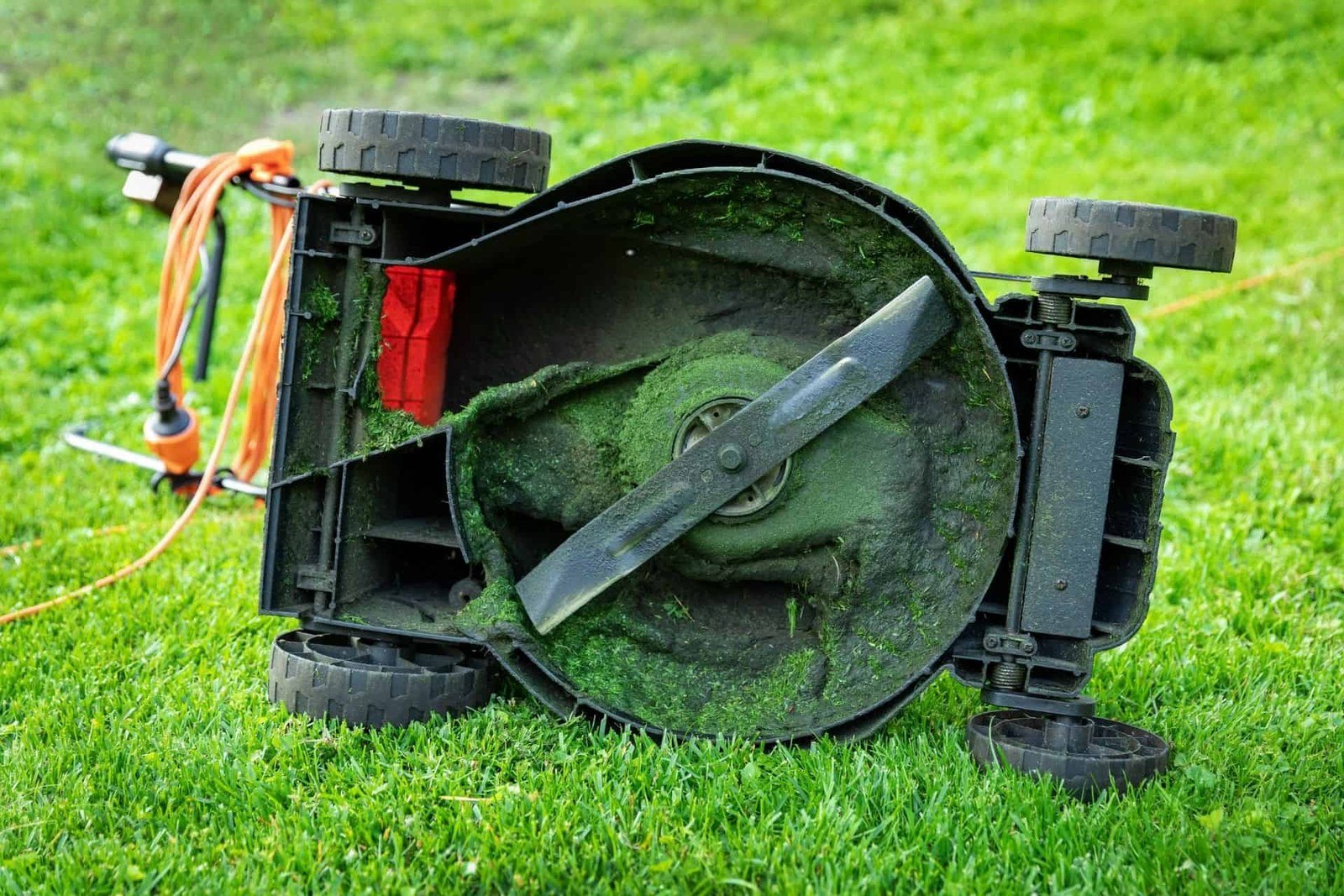 How to clean lawn mower blades