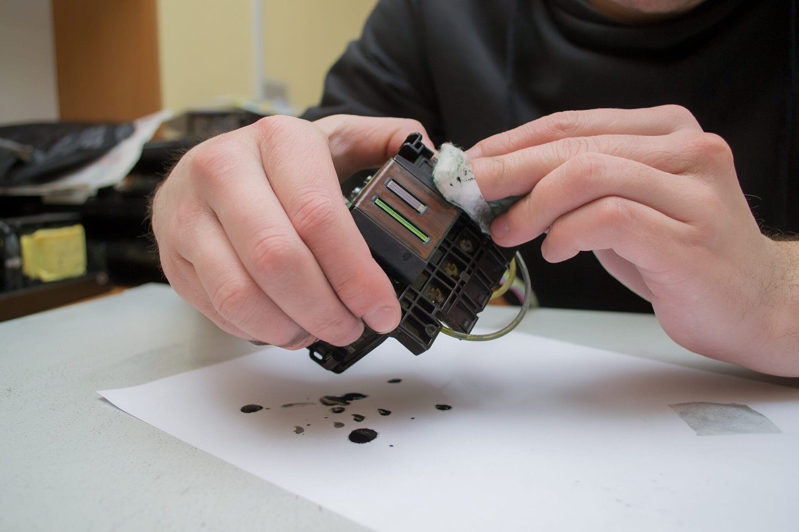 How to clean printer print heads