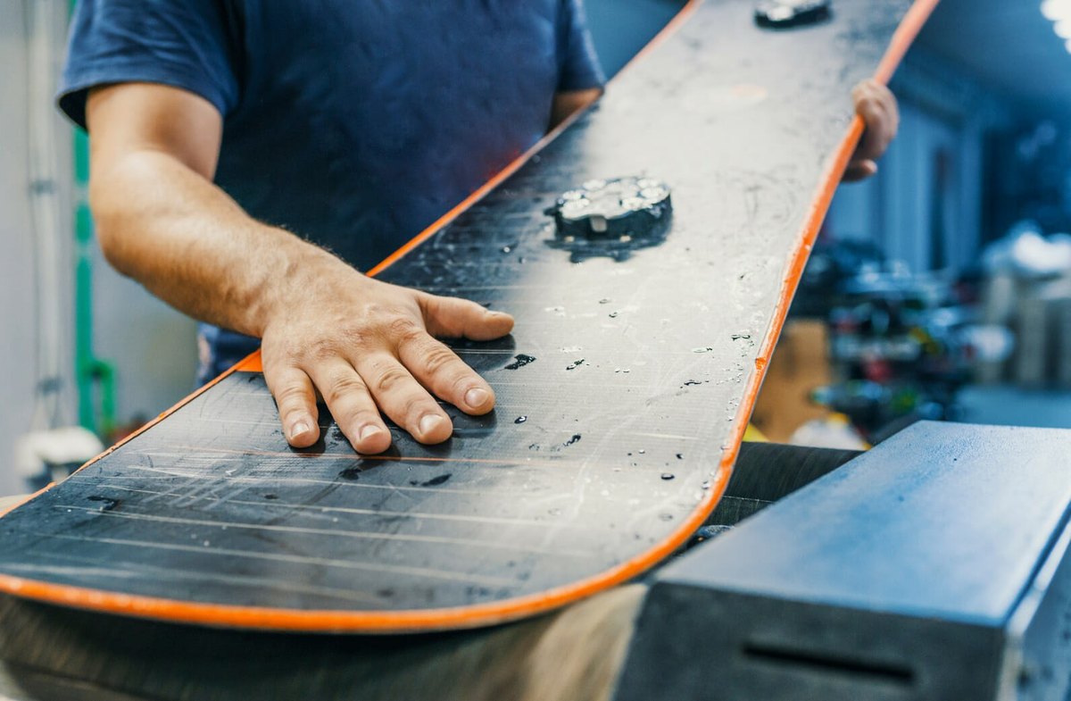 Repair scratches in the base