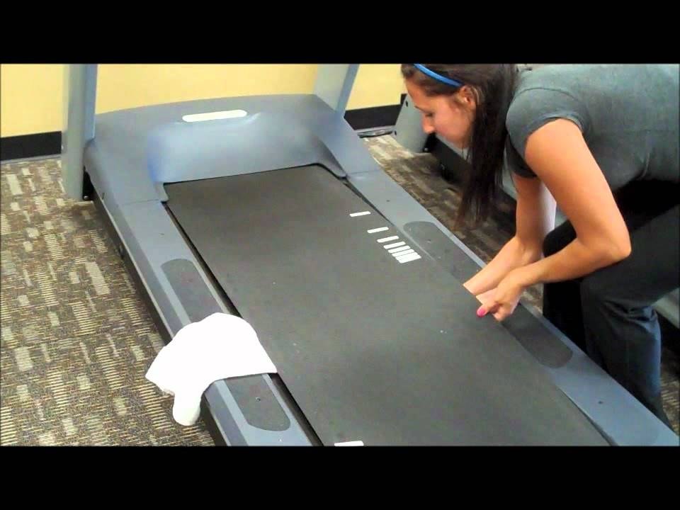 Wipe down and dust the treadmill