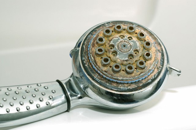 How to remove rust from a bathroom hand spray