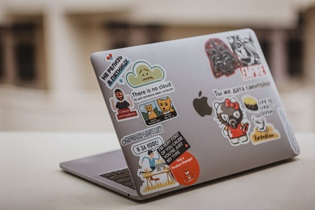 How to remove sticker residue from a laptop
