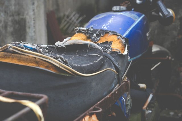 How to Repair a Torn Motorcycle Seat