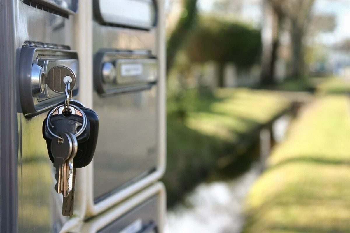 Open the mailbox and remove the door