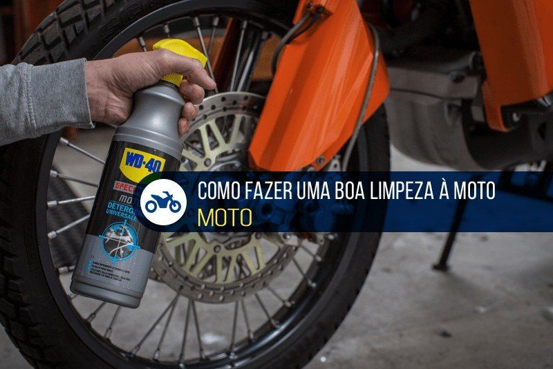 Wet the motorcycle